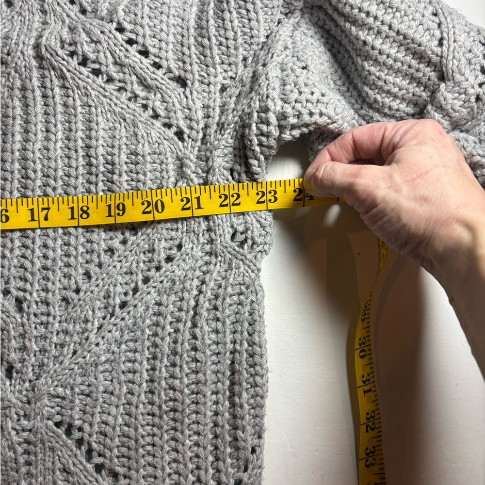 Paris Et Moi Women's Knit Cardigan in Light Gray - Picture 2 of 3